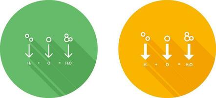 icono de vector de fórmula química