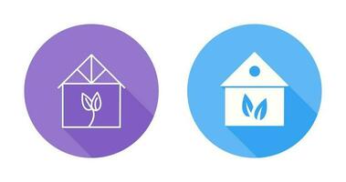 Green House Vector Icon