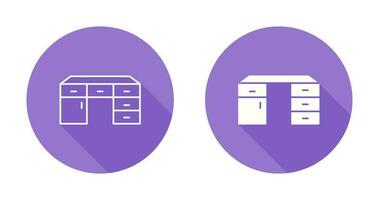 Table with Drawers Vector Icon