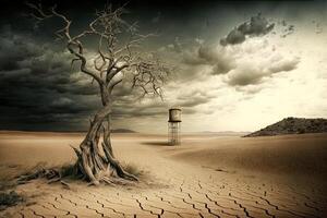 World Day To Combat, desertification and drought illustration photo