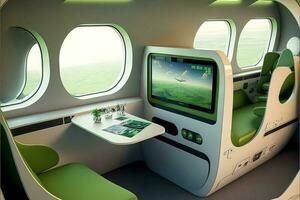 jet of the future cabin interior illustration genrative ai photo