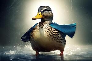 duck super hero superhero illustration photo