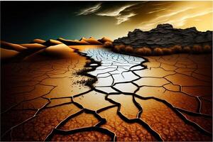 World Day To Combat, desertification and drought illustration photo