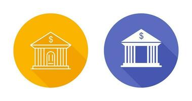 Bank Building Vector Icon