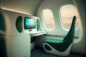 jet of the future cabin interior illustration genrative ai photo