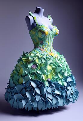https://static.vecteezy.com/system/resources/thumbnails/023/940/837/small_2x/fashion-dress-made-by-recycled-garbage-plastic-illustration-generative-ai-photo.jpg