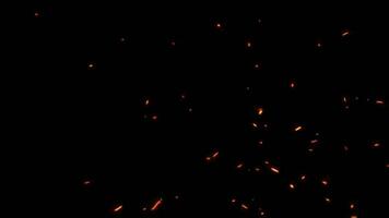 Loop glow fire particles animation abstract background video