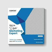 Digital Marketing agency Social media post design and web banner post design vector