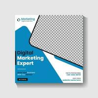 Digital Marketing agency Social media post design and web banner post design vector