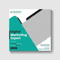 Digital Marketing agency Social media post design and web banner post design vector