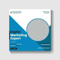 Digital Marketing agency Social media post design and web banner post design vector