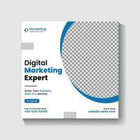 Digital Marketing agency Social media post design and web banner post design vector