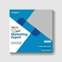 Digital Marketing agency Social media post design and web banner post design vector