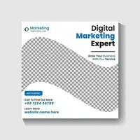 Digital Marketing agency Social media post design and web banner post design vector