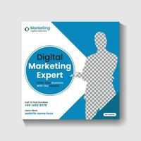 Digital Marketing agency Social media post design and web banner post design vector