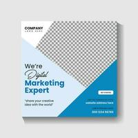 Digital Marketing agency Social media post design and web banner post design vector