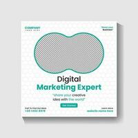 Digital Marketing agency Social media post design and web banner post design vector