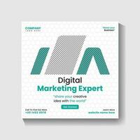 Digital Marketing agency Social media post design and web banner post design vector