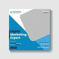 Digital Marketing agency Social media post design and web banner post design vector
