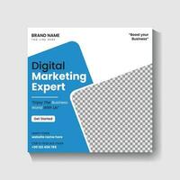 Digital Marketing agency Social media post design and web banner post design vector