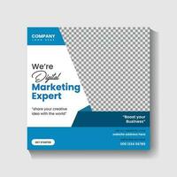Digital Marketing agency Social media post design and web banner post design vector