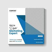 Digital Marketing agency Social media post design and web banner post design vector