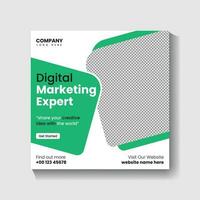 Digital Marketing agency Social media post design and web banner post design vector