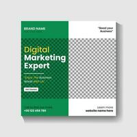 Digital Marketing agency Social media post design and web banner post design vector