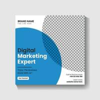 Digital Marketing agency Social media post design and web banner post design vector