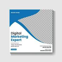 Digital Marketing agency Social media post design and web banner post design vector