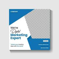 Digital Marketing agency Social media post design and web banner post design vector
