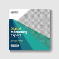 Digital Marketing agency Social media post design and web banner post design vector
