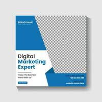 Digital Marketing agency Social media post design and web banner post design vector