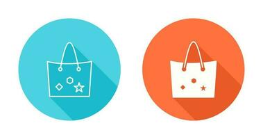 Bag with Tags Vector Icon