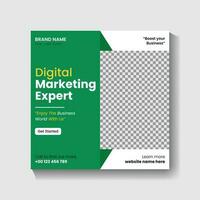 Digital Marketing agency Social media post design and web banner post design vector