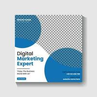 Digital Marketing agency Social media post design and web banner post design vector
