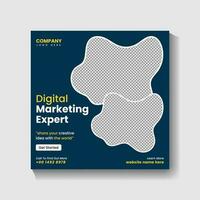 Digital Marketing agency Social media post design and web banner post design vector