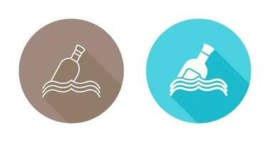 Bottle in Water Vector Icon