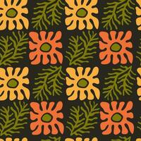 Trendy botanical seamless pattern vector