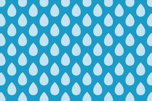 Blue rain drop seamless pattern. Falling water droplets vector background.
