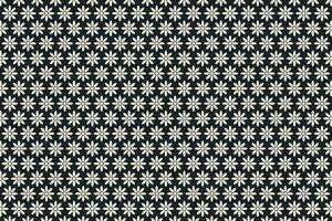 Black and white flower doodle seamless pattern. Cute floral pattern vector background.