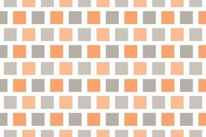 Orange,grey square tile mosaic on white background. Vector illustration.