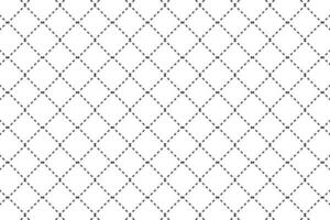 Black and white dashed line rhombus grid pattern vector