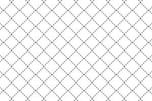 Black and white dashed line rhombus grid pattern vector