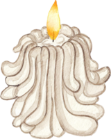 acquerello clipart candele ai generativo png