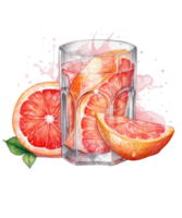 Juice Drawing Watercolor Sublimation png