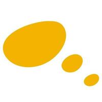 yellow Bubble speech vector