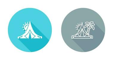 Tent Vector Icon