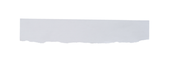 White ripped paper isolated. Torn paper edge png