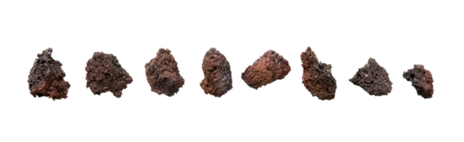 Set of natural stones in various form png